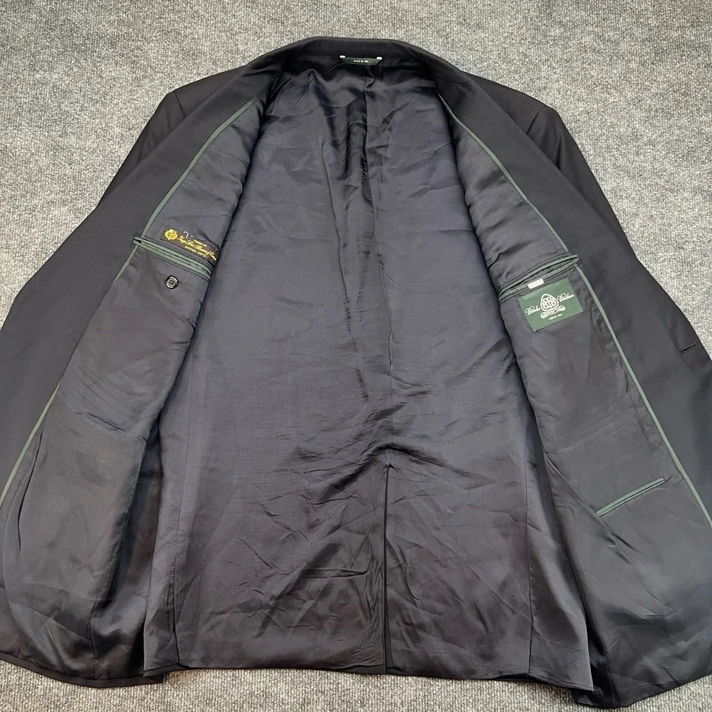 Brooks Brothers Country Club Loro Piana super 120s Black blazer jacket 48L